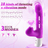 G-Spot/Anal Vibrator with 10 Thrusting and Vibrating Modes and 3 Sucking Modes