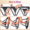 2-Sized Metal O-Ring Strap-On Harness for Pegging Dildo