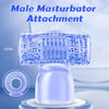 Vibrator Wand Massager with Male Masturbator Attachment