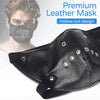 BDSM Leather Half Face Restraints Mask